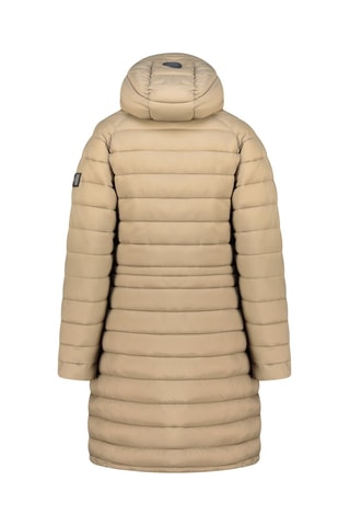 Doudoune longue Batigeak - Beige et noir