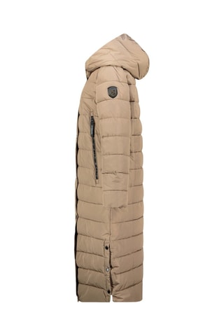 Doudoune longue à capuche Constanceak - Taupe