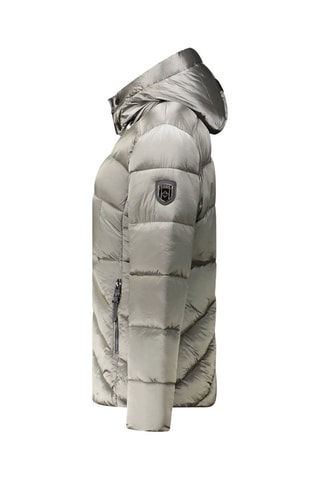 Doudoune à capuche Blancheak - Gris et noir