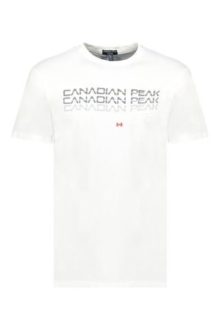 T-shirt - Blanc, rouge et gris
