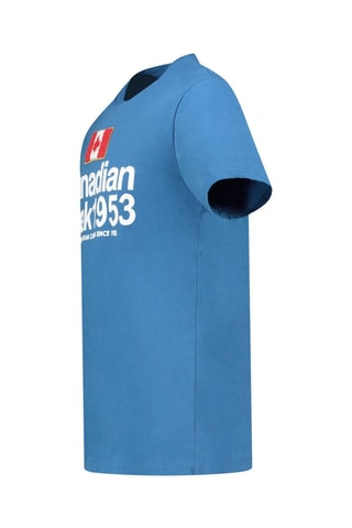 T-shirt Jackeak - Blanc et bleu