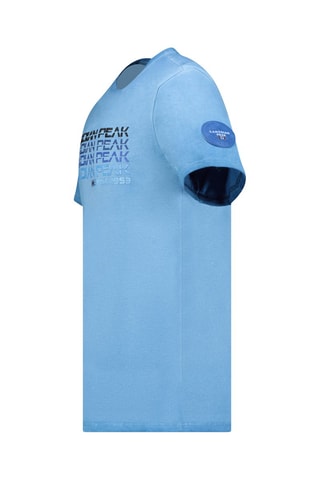 T-shirt - Blanc, noir, rouge et bleu