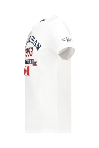 T-shirt Jollegioeak - Blanc, rouge et bleu