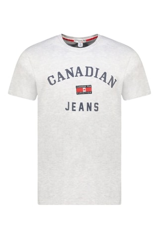 T-shirt - Blanc, rouge et gris