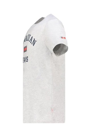 T-shirt - Blanc, rouge et gris