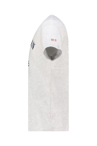 T-shirt - Blanc, rouge et gris