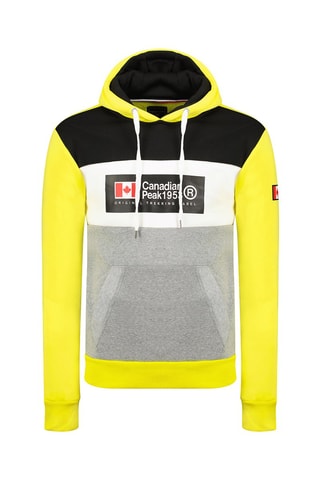 Sweat à capuche Golemeak - Blanc, noir, rouge, jaune et gris