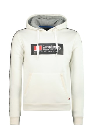 Sweat à capuche Gathleak - Blanc et noir