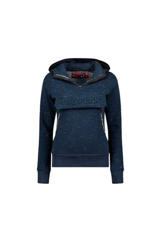 Sweat à capuche Gorteak - Blanc, noir et bleu