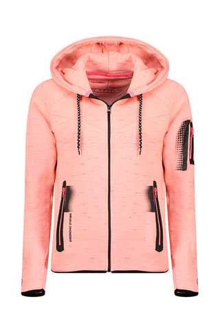 Sweat à capuche Fanaticana - Noir et rose