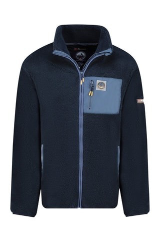 Sweat polaire - Blanc, bleu, jaune et rouge