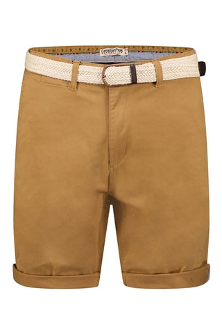 Bermuda chino Plageak - Blanc, beige et rouge