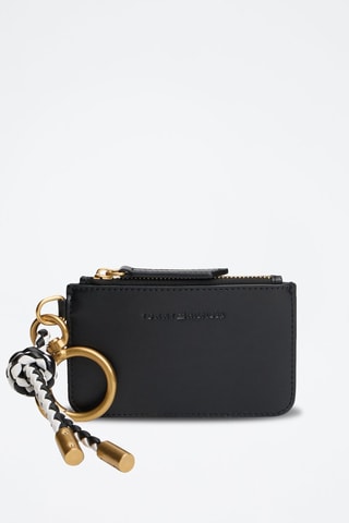 Porte-cartes en cuir - Noir