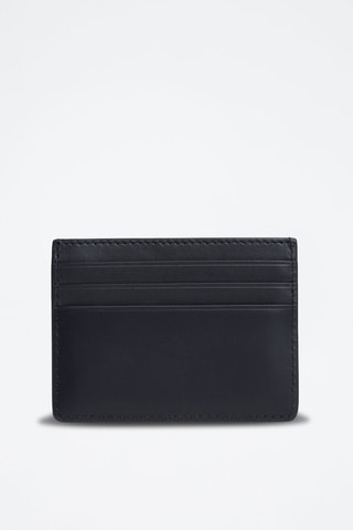 Porte-cartes en cuir - Bleu marine