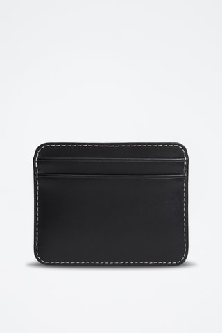Porte-cartes en cuir - Noir