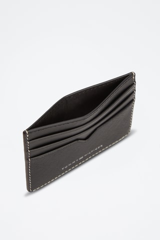 Porte-cartes en cuir - Noir