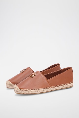 Espadrilles en cuir nappa - Marron