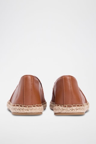 Espadrilles en cuir nappa - Marron