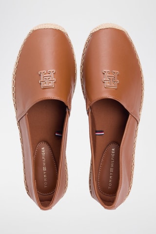 Espadrilles en cuir nappa - Marron