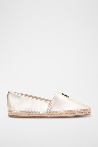Espadrilles en cuir de mouton - Doré