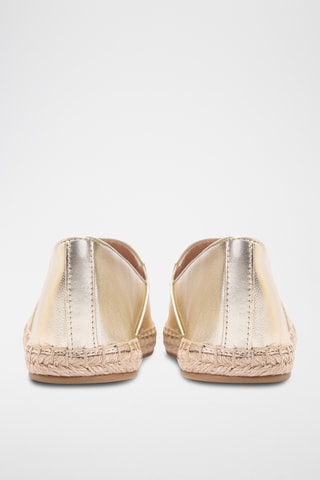 Espadrilles en cuir de mouton - Doré