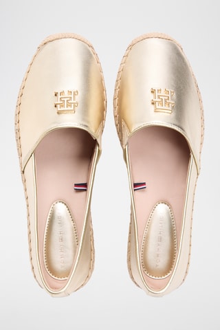 Espadrilles en cuir de mouton - Doré