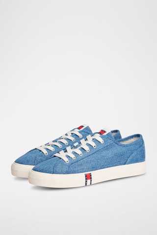 Tennis en jean - Bleu