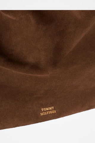 Sac porté épaule en nubuck - Marron