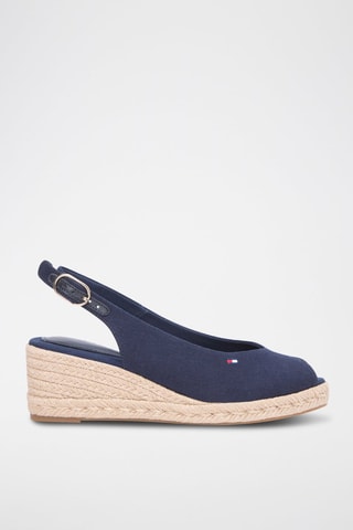 Sandales compensées - Bleu marine