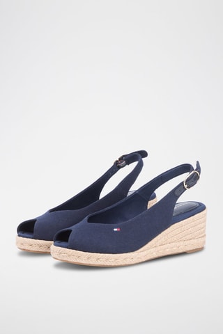 Sandales compensées - Bleu marine