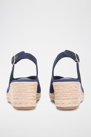 Sandales compensées - Bleu marine