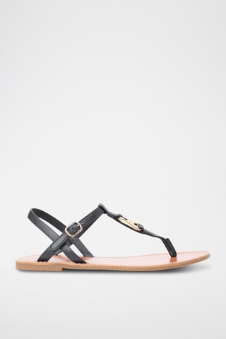 Sandales en cuir - Noir
