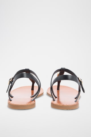 Sandales en cuir - Noir