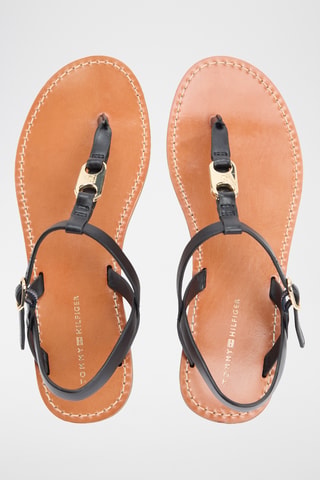 Sandales en cuir - Noir