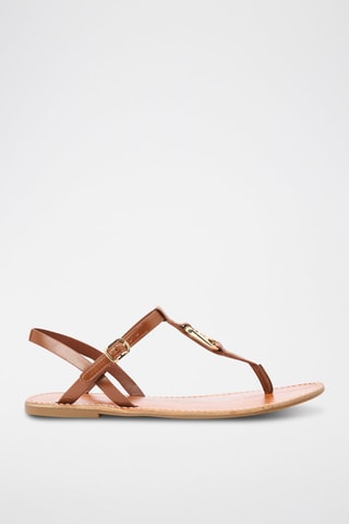 Sandales en cuir - Marron