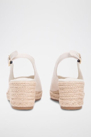 Sandales compensées - Beige
