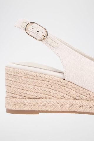 Sandales compensées - Beige