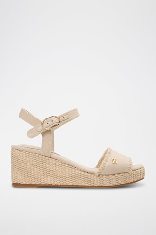 Sandales compensées - Beige
