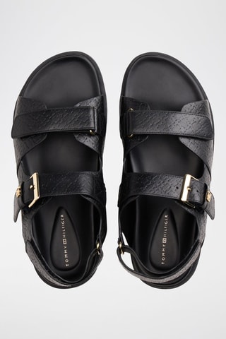 Sandales en cuir nappa - Noir