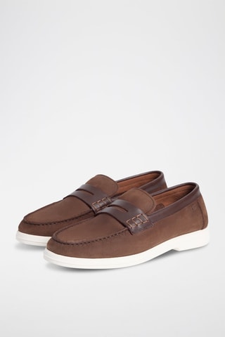 Mocassins en nubuck - Marron
