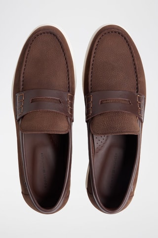 Mocassins en nubuck - Marron