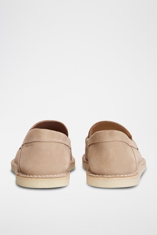 Mocassins en nubuck - Beige