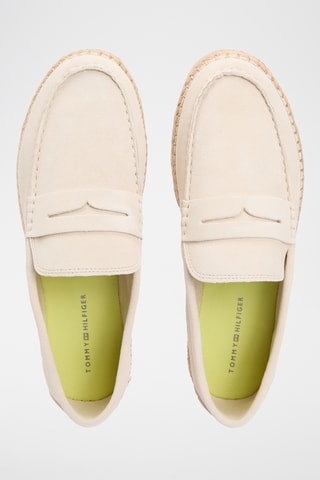 Mocassins en nubuck - Beige clair