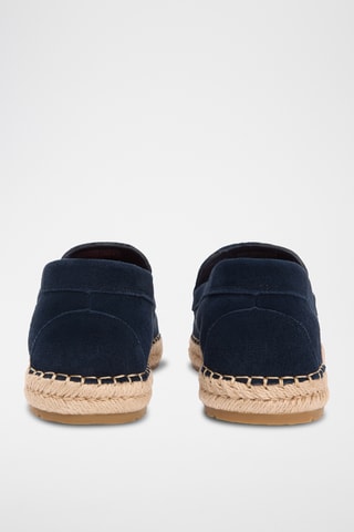 Mocassins en nubuck - Bleu marine