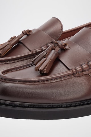 Mocassins en cuir - Marron