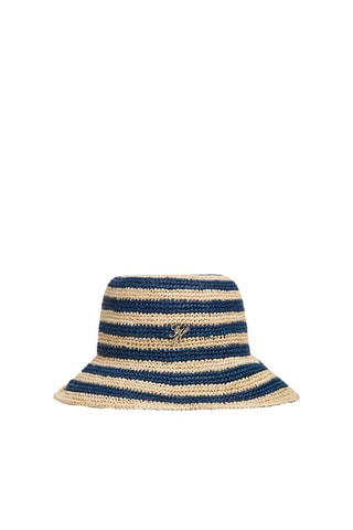 Chapeau de paille - Bleu cobalt
