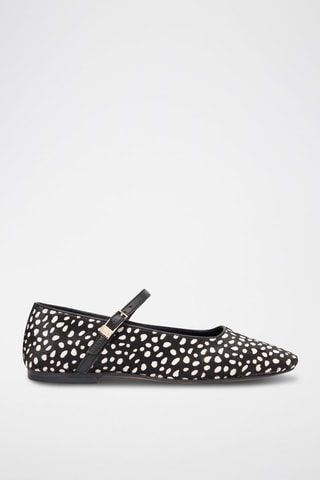 Babies en cuir de veau - Noir