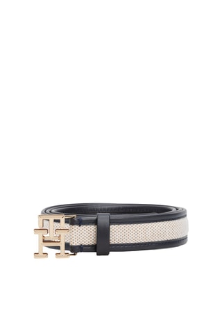Ceinture en cuir - Bleu nuit