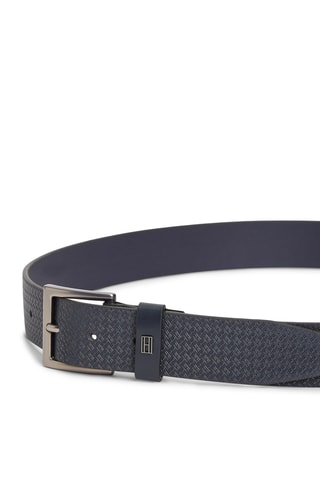 Ceinture en cuir - Bleu marine
