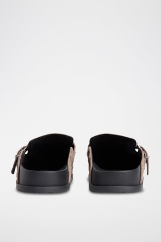 Mules en nubuck - Marron clair